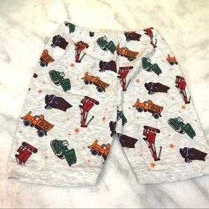 elowel • trucks cars print pajama sleep shorts 6y
